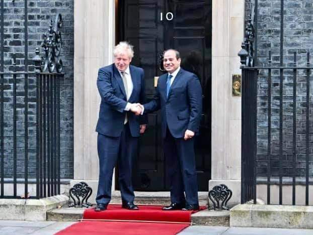 السيسي يؤكد لرئيس وزراء بريطانيا أهمية التوصل إلى اتفاق قانوني عادل لتشغيل سد النهضة