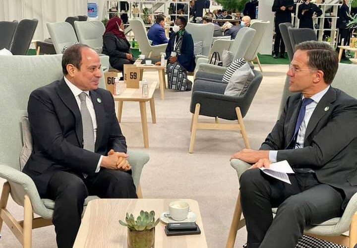 الرئيس السيسي يبحث مع رئيس وزراء هولندا الاستفادة من الخبرات الهولندية في الري والزراعة