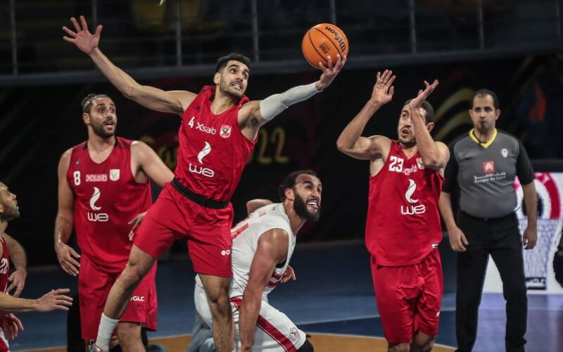 بروح الفانلة الحمراء.. رجال سلة الأهلي يتأهلون إلى نهائي كأس مصر علي حساب الزمالك 