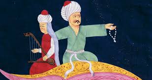 البركة والسمكات الملونة