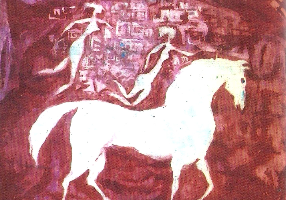 احد لوحات شوقي زعلول